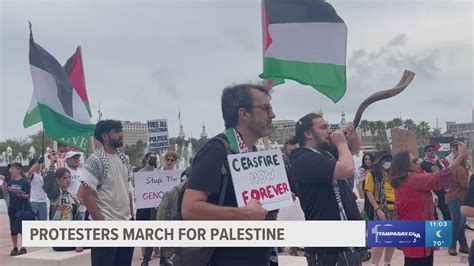 Protestors march in solidarity with Palestine | wtsp.com