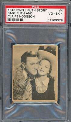 Swell Ruth Story Babe Ruth Claire Hodgson PSA HOLDER SCRATCHES EBay