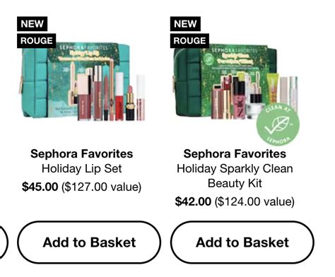 New Sephora Favorites Sets Holiday Lip Set 45 And Holiday Sparkly