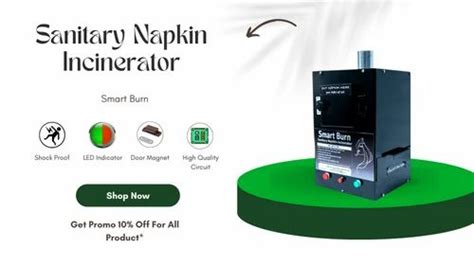 Face Mask And Sanitary Napkin Disposal Incinerator Machine Non