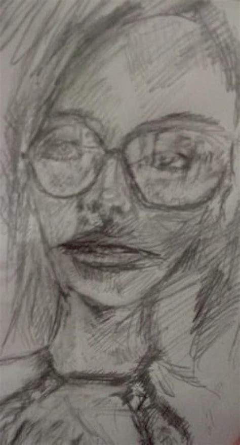 Girl With Glasses Sketch