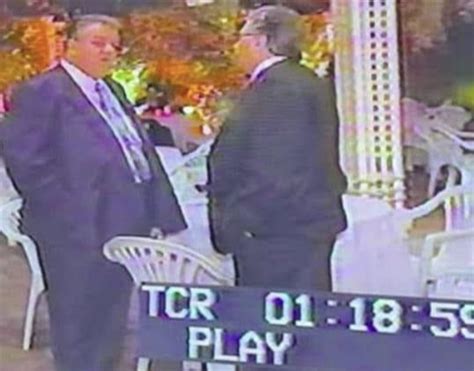 Former Bonanno Boss Joe Massino at a wedding talking to former Bonanno ...