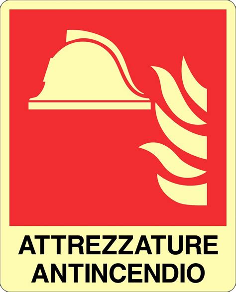 Cartello Alluminio Luminescente X Cm Attrezzature Antincendio