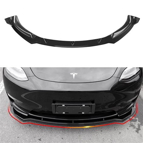 Buy Xipoo Fit Tesla Model Y Front Lip Front Bumper Lip Spoiler Wing