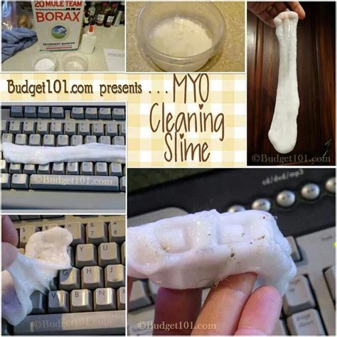 Cleaning Slime Homemade Cleaning Recipes Diy Cleaning Products