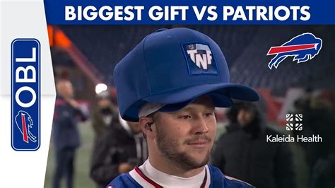 Biggest Gift Josh Allen Sports Fitz Jersey And TNF Big Hat One