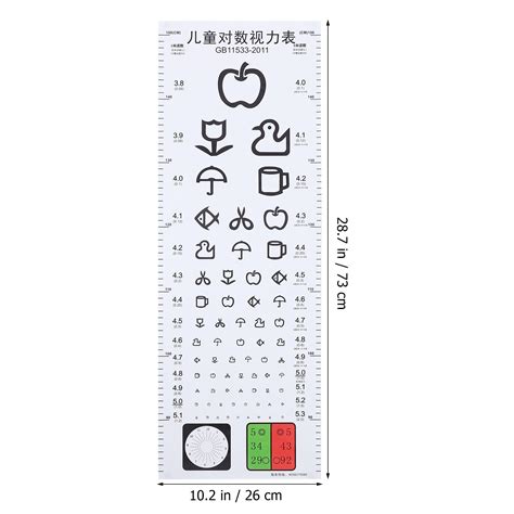 Hemoton Eye Chart Standard Visual Testing Chart Children Vision Eye