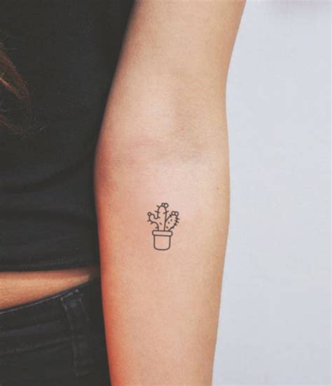 Top Minimalist Cactus Tattoo Super Hot In Coedo Vn