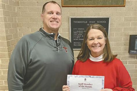 Pope named THS ‘Staff Member of the Month’ - Thomasville Times