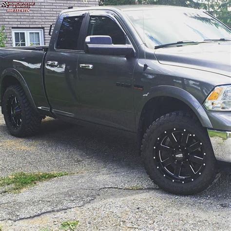 Dodge Ram Moto Metal Mo Wheels Gloss Black Milled