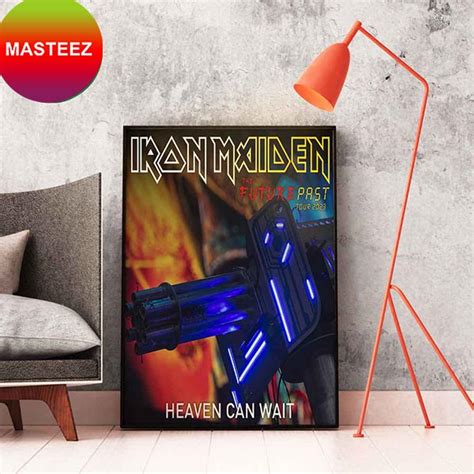 Iron Maiden Heaven Can Wait The Future Past Tour 2023 Home Decor Poster