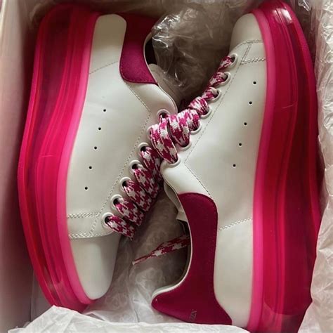 Pink And White Alexander Mcqueens Brand New Size 37 5 Depop