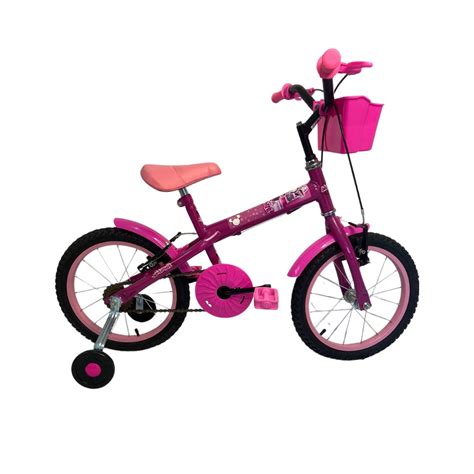 Bicicleta Infantil Aro 16 Passeio Wendy Menina Rosa Calil Sport