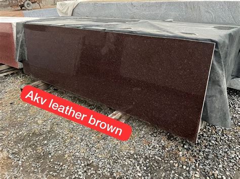 Akv Leather Brown Granite For Kitchen Thickness 18 Mm At Rs 65 Sq Ft