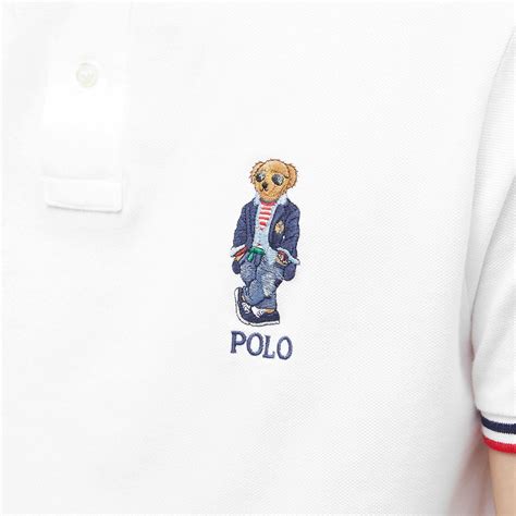 Polo Ralph Lauren Men S Regatta Bear Polo Shirt In White Polo Ralph Lauren