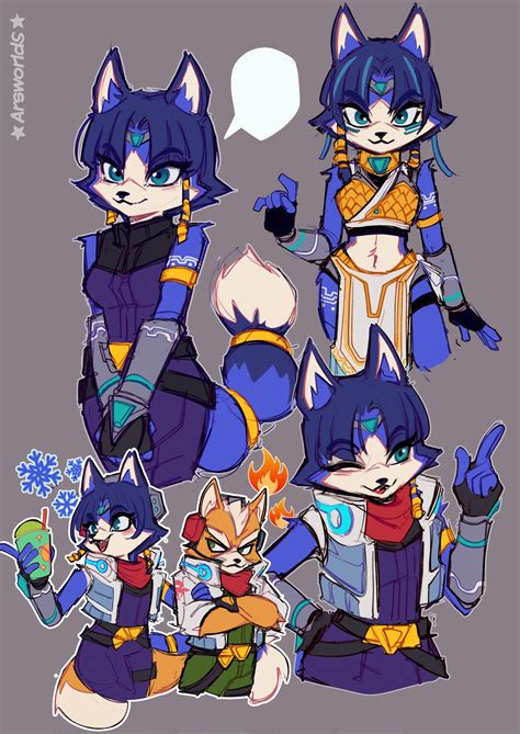 Some Kristal Doodles I Made Last Night💙🌠 By Mamafurba Rstarfox