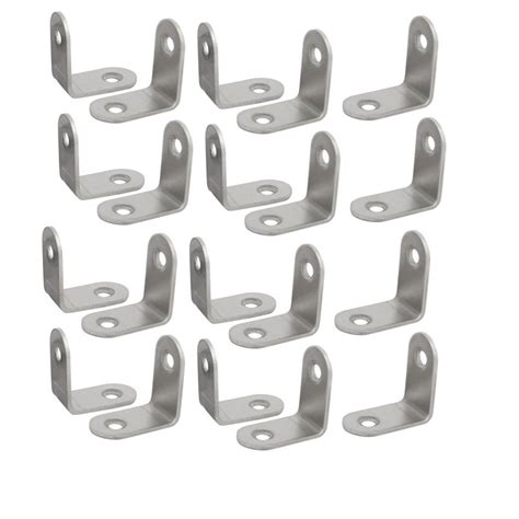 L Shape Right Angle Stainless Steel Corner Bracket Brace 20pcs