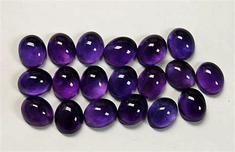 Nanplanetsilver Loose Stone Amethyst Oval Cabochon At Rs Carat In Jaipur