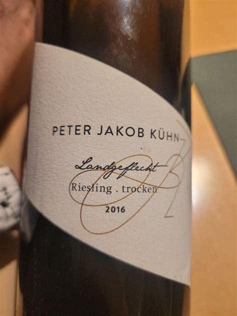 2016 Peter Jakob Kühn Riesling Landgeflecht trocken Germany Rheingau