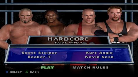 WWE SmackDown Here Comes The Pain Scott Steiner VS Booker T VS Kurt