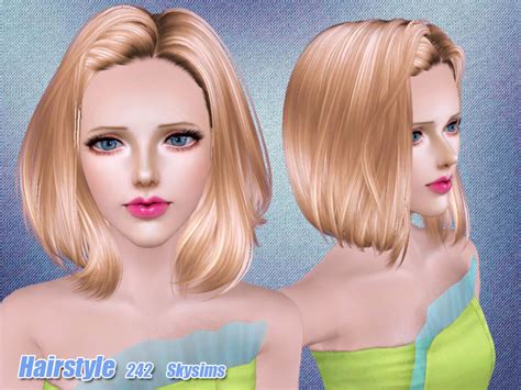 The Sims Resource Skysims Hair 242 Set