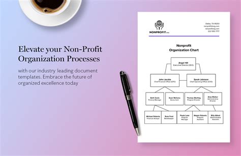 Nonprofit Organization Chart Template in Word, PDF, Google Docs ...