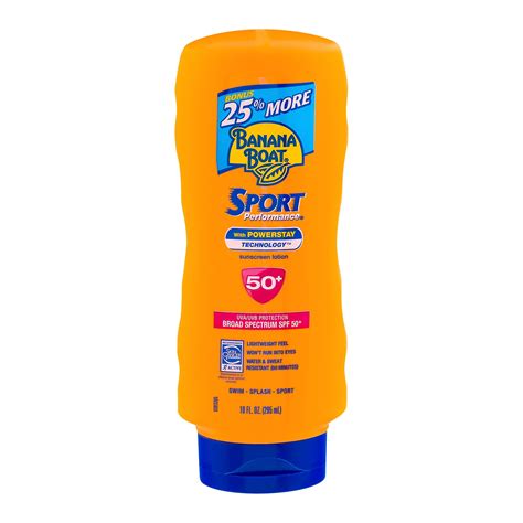 Banana Boat Sport Performance Sunscreen Lotion Spf 50 10 0 Fl Oz