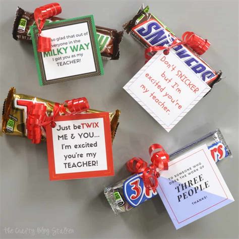 How To Make A Candy Bar Printable Teacher T Idea The Crafty Blog