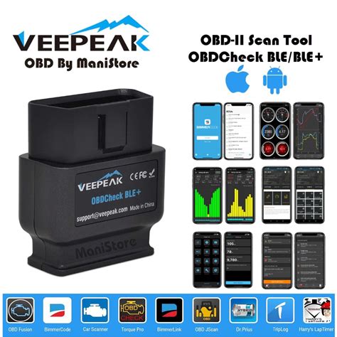 VeePeak OBDCheck BLE BLE Bluetooth 4 0 OBD2 Scanner For IOS