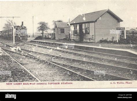 Tiptree Railway Station Postcard Stock Photo Alamy