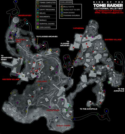 Rise Of The Tomb Raider Geothermal Valley Map Png Neoseeker