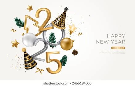 2 500 Happy New Year Hat 2025 Stock Vectors And Vector Art Shutterstock