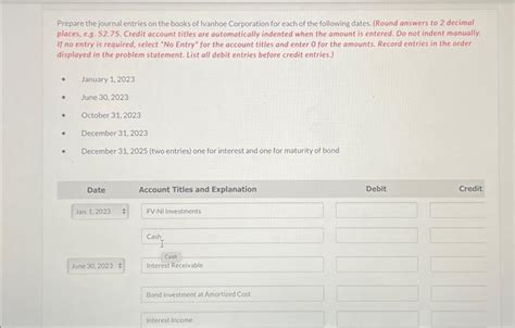 Solved On January Ivanhoe Corporation Purchased A Chegg