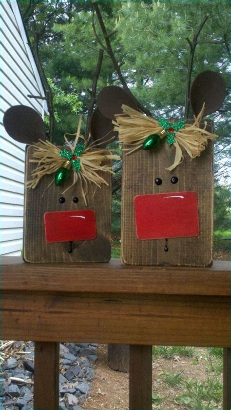 34 Adorable Wood Reindeer Crafts Ideas TrueHome Holiday Wood Crafts