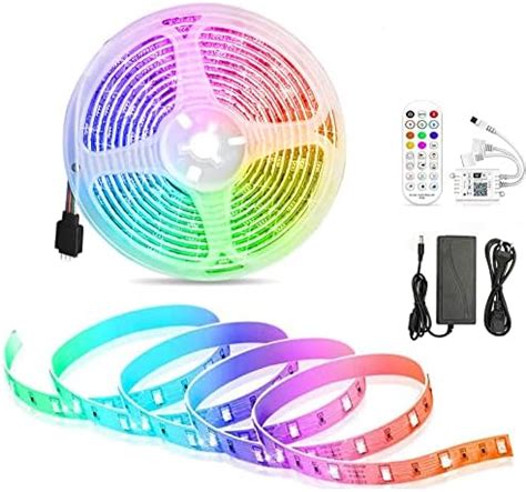 SUBOSI Striscia LED RGB 5M WIFI Con Telecomando Musicale IR A 24