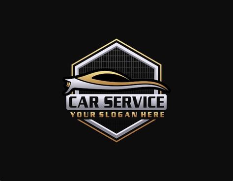 Premium Vector Realistic Metallic Car Logo