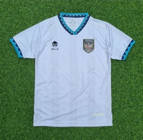 Jual Jersey Kaos Baju Sepak Bola Timnas Indo Indonesia Away Putih Mills