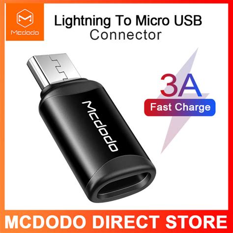 Mcdodo Otg Cable Adapter For Iphone Android Phones Lightning To Type C