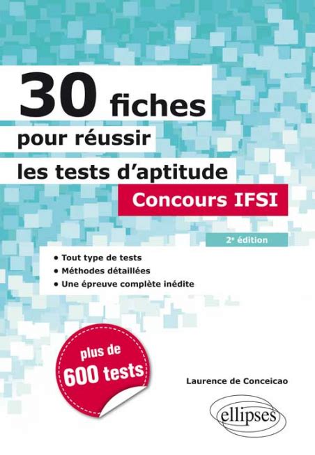 Fiches Pour R Ussir Les Tests Daptitude Concours Ifsi E Dition