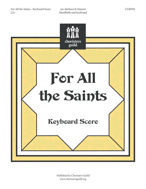 For All The Saints Keyboard Part By Barbara Kinyon Piano Digital Sheet Music Sheet Music