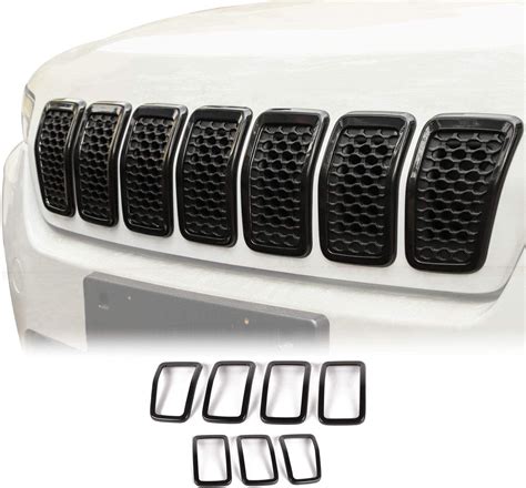 Jecar For Jeep Cherokee Grill Inserts Front Grille Inserts For 2019 2020 Jeep