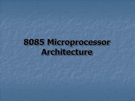 Ppt Microprocessor Architecture Powerpoint Presentation Free