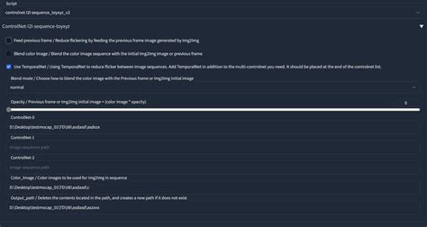 Controlnet Image Sequence 2 Image Sequence Script V2