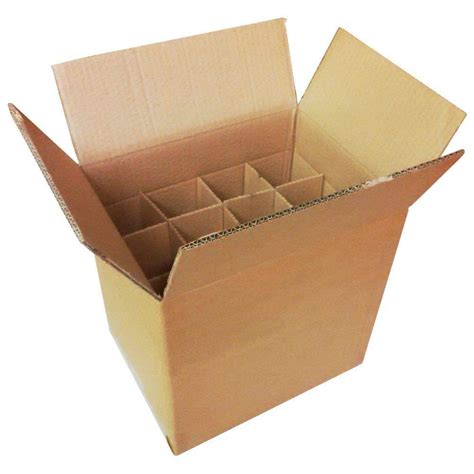 Cardboard Bottle Boxes With Dividers Box Home Brew Wine Beer Cider 6