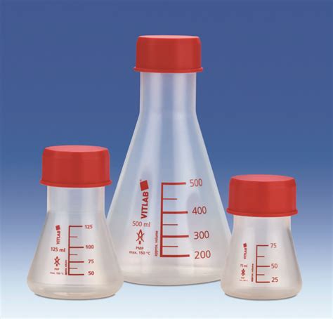 Erlenmeyer Flask Ml Pmp Gl With Srew Cap Pp Labfriend