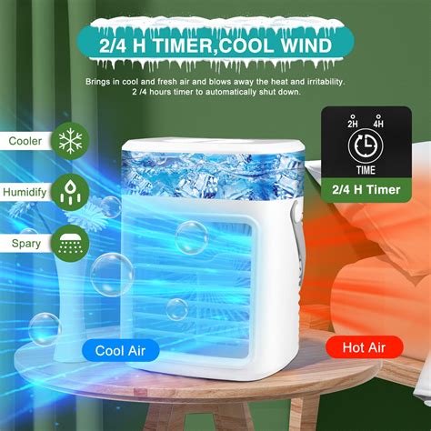 4 In 1 Evaporative Air Cooler Rechargeable Small Air Conditioner