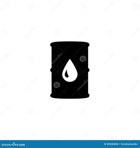 Oil Barrel Silhouette Icon. Clipart Image Stock Vector - Illustration of gasoline, barrel: 209280004