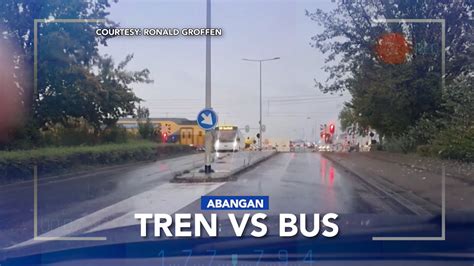 Gma News On Twitter Rt Saksi Bus Na Nasa Railway Crossing Sa The