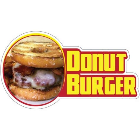 Signmission 12 In Donut Burger Decal Concession Stand Food Truck