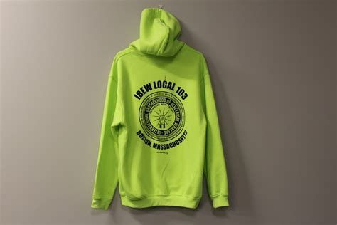 Yellow Hi-Vis Full Zip Hooded Sweatshirt – Local 103 Store